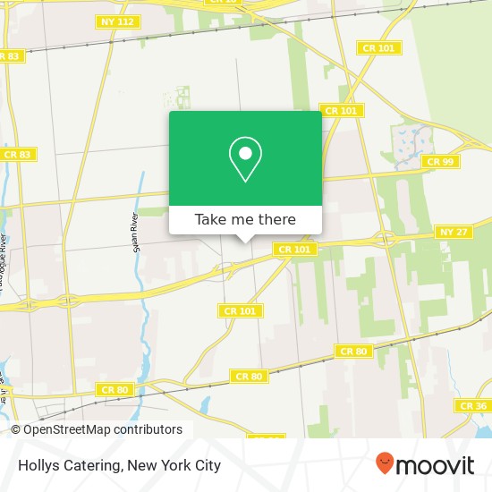Hollys Catering map