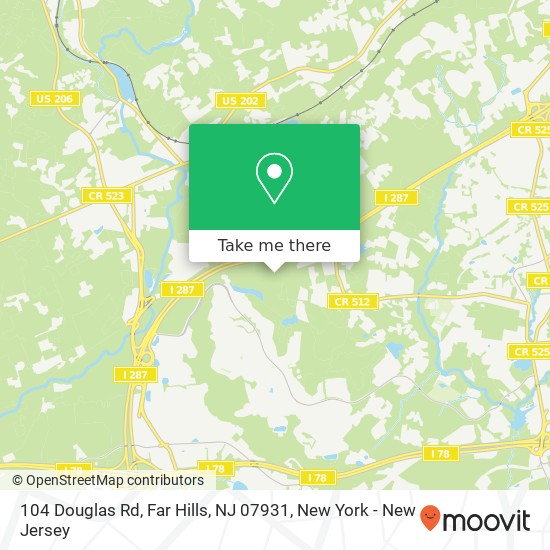 104 Douglas Rd, Far Hills, NJ 07931 map