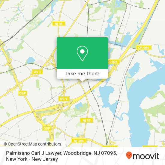 Palmisano Carl J Lawyer, Woodbridge, NJ 07095 map