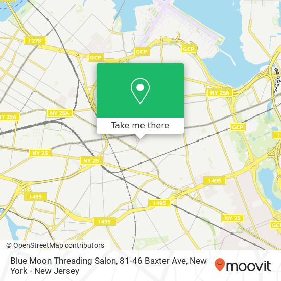 Blue Moon Threading Salon, 81-46 Baxter Ave map