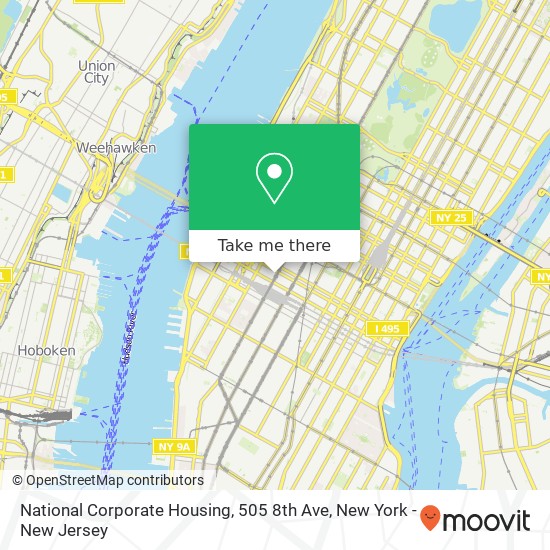 National Corporate Housing, 505 8th Ave map