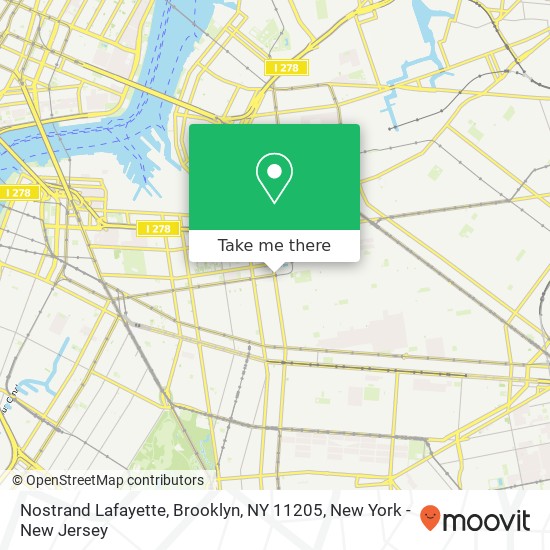 Nostrand Lafayette, Brooklyn, NY 11205 map