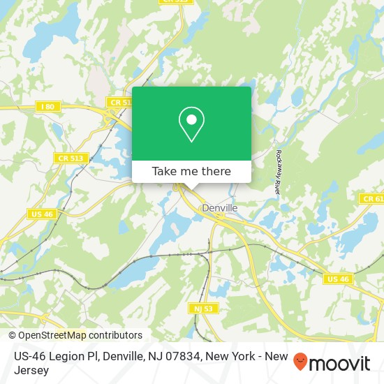 US-46 Legion Pl, Denville, NJ 07834 map