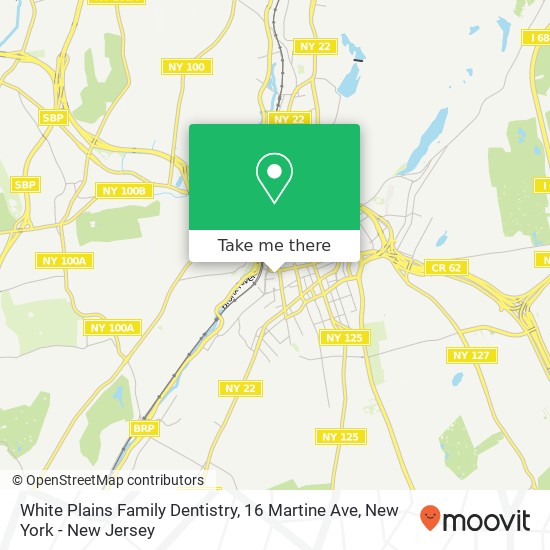 Mapa de White Plains Family Dentistry, 16 Martine Ave
