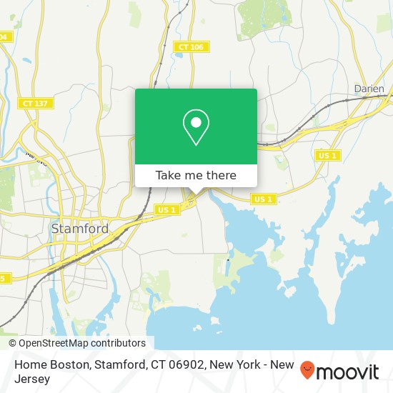 Mapa de Home Boston, Stamford, CT 06902