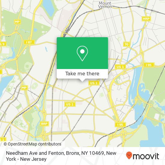 Needham Ave and Fenton, Bronx, NY 10469 map