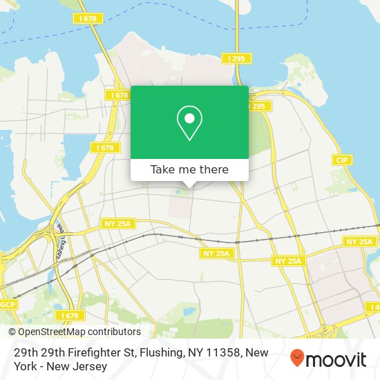 Mapa de 29th 29th Firefighter St, Flushing, NY 11358