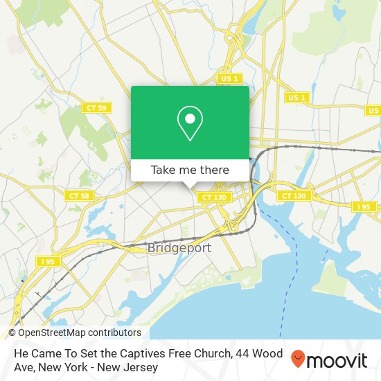Mapa de He Came To Set the Captives Free Church, 44 Wood Ave
