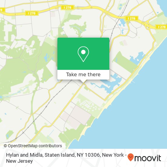 Hylan and Midla, Staten Island, NY 10306 map