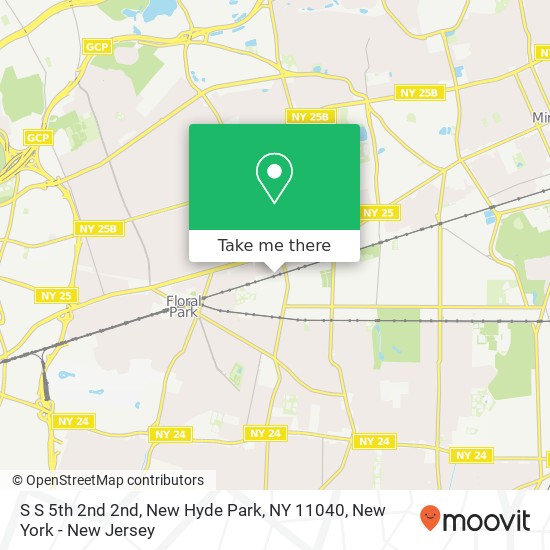 Mapa de S S 5th 2nd 2nd, New Hyde Park, NY 11040