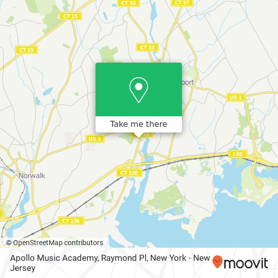 Apollo Music Academy, Raymond Pl map