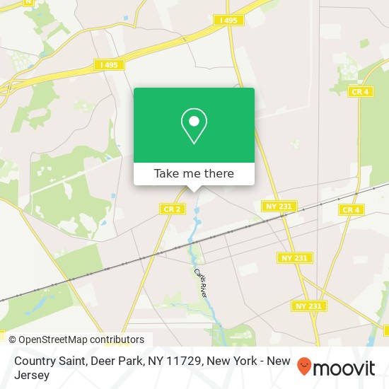 Mapa de Country Saint, Deer Park, NY 11729