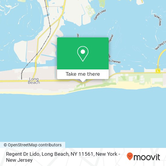 Mapa de Regent Dr Lido, Long Beach, NY 11561