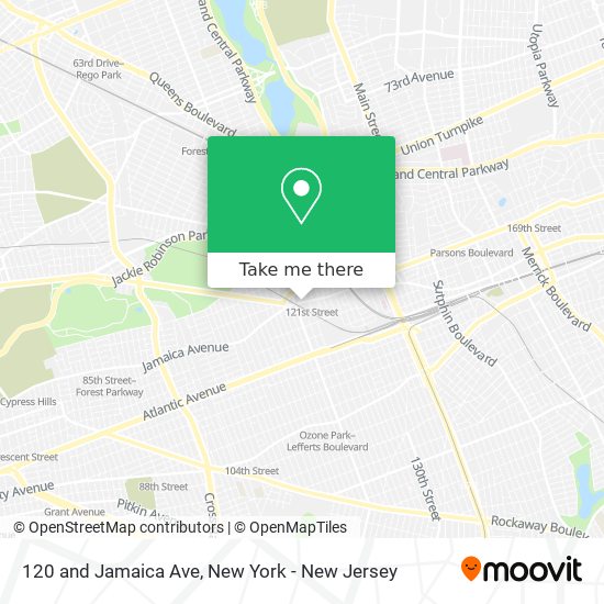 120 and Jamaica Ave map