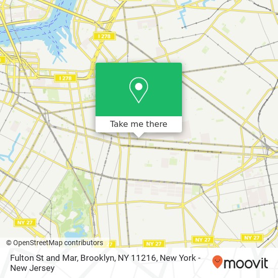 Mapa de Fulton St and Mar, Brooklyn, NY 11216