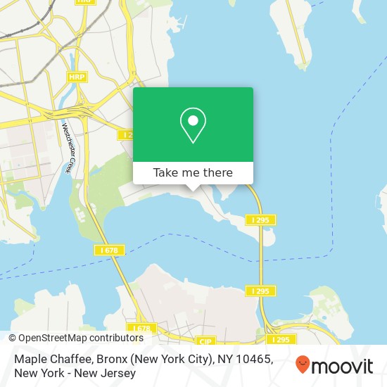 Mapa de Maple Chaffee, Bronx (New York City), NY 10465