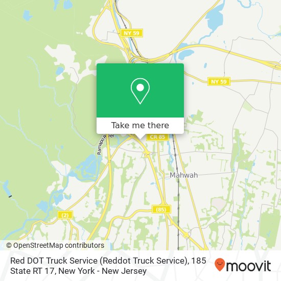 Mapa de Red DOT Truck Service (Reddot Truck Service), 185 State RT 17