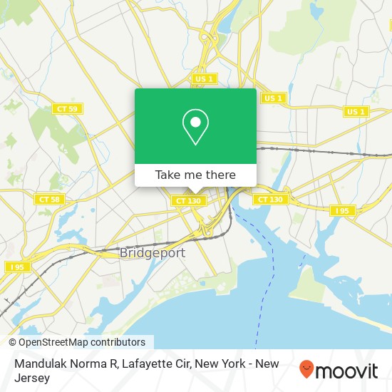 Mapa de Mandulak Norma R, Lafayette Cir