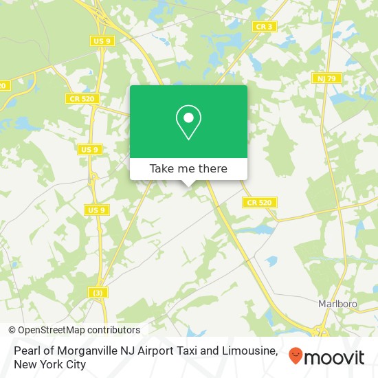 Mapa de Pearl of Morganville NJ Airport Taxi and Limousine