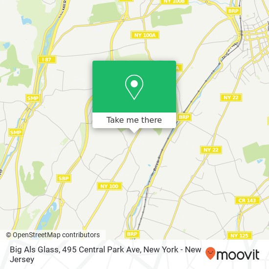 Big Als Glass, 495 Central Park Ave map