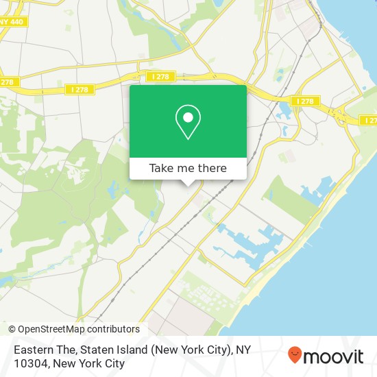 Eastern The, Staten Island (New York City), NY 10304 map