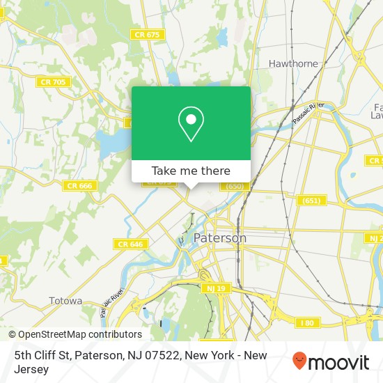 5th Cliff St, Paterson, NJ 07522 map