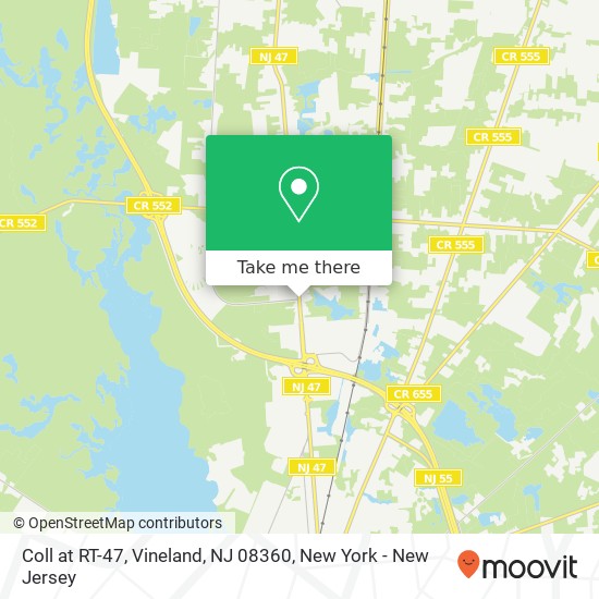 Coll at RT-47, Vineland, NJ 08360 map