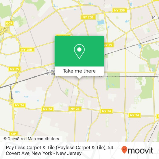 Pay Less Carpet & Tile (Payless Carpet & Tile), 54 Covert Ave map