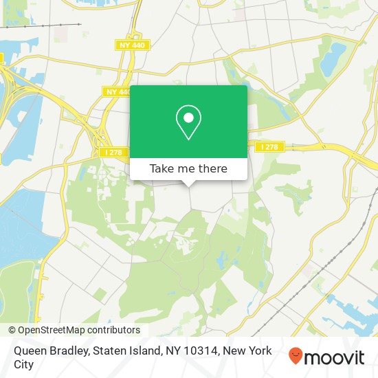 Mapa de Queen Bradley, Staten Island, NY 10314