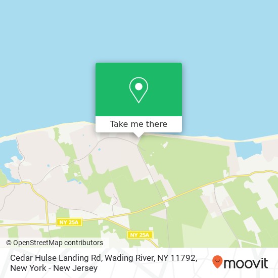 Cedar Hulse Landing Rd, Wading River, NY 11792 map