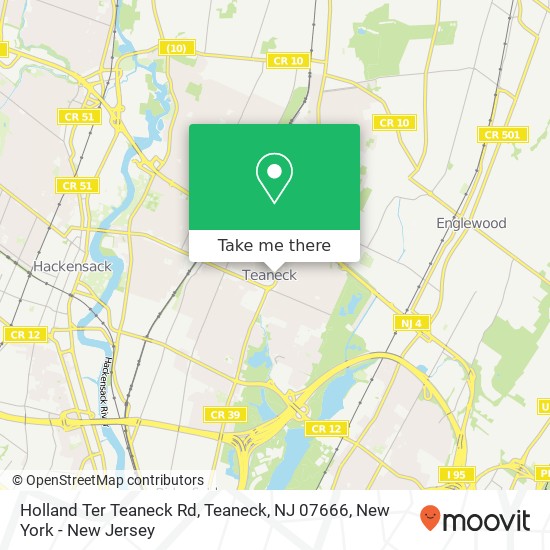 Mapa de Holland Ter Teaneck Rd, Teaneck, NJ 07666