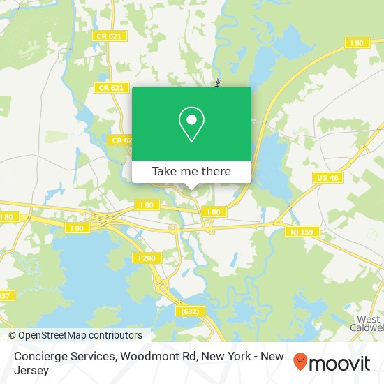 Mapa de Concierge Services, Woodmont Rd