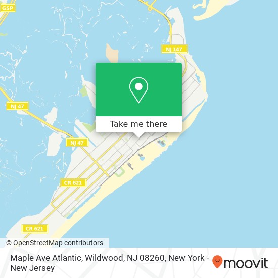 Maple Ave Atlantic, Wildwood, NJ 08260 map