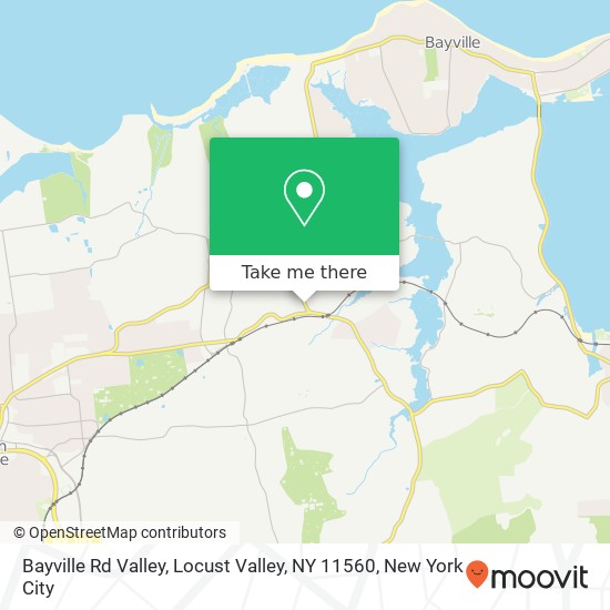 Mapa de Bayville Rd Valley, Locust Valley, NY 11560