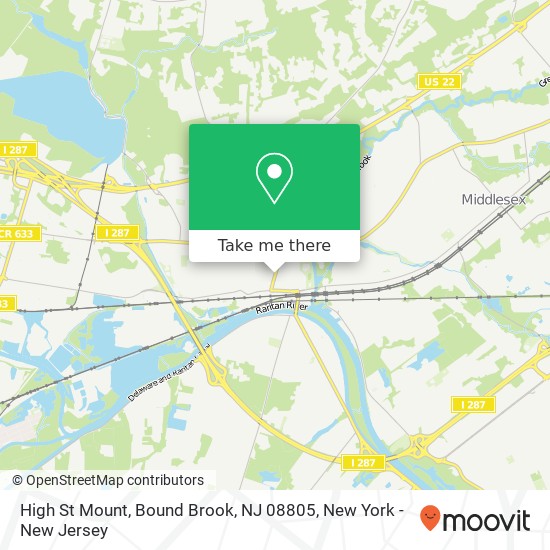 Mapa de High St Mount, Bound Brook, NJ 08805