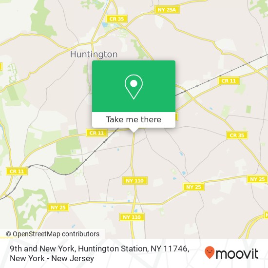 Mapa de 9th and New York, Huntington Station, NY 11746
