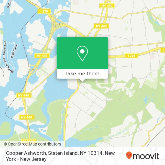 Mapa de Cooper Ashworth, Staten Island, NY 10314