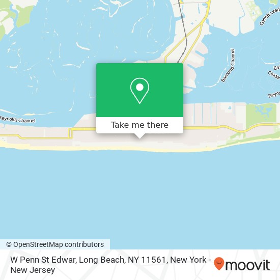 Mapa de W Penn St Edwar, Long Beach, NY 11561