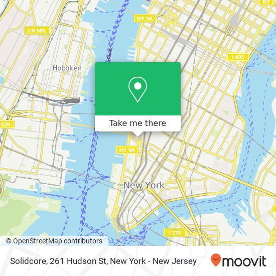 Mapa de Solidcore, 261 Hudson St