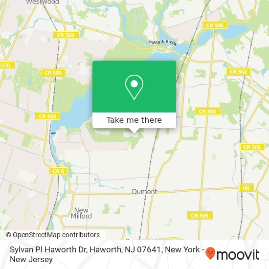 Sylvan Pl Haworth Dr, Haworth, NJ 07641 map