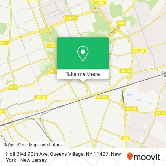 Mapa de Holl Blvd 90th Ave, Queens Village, NY 11427