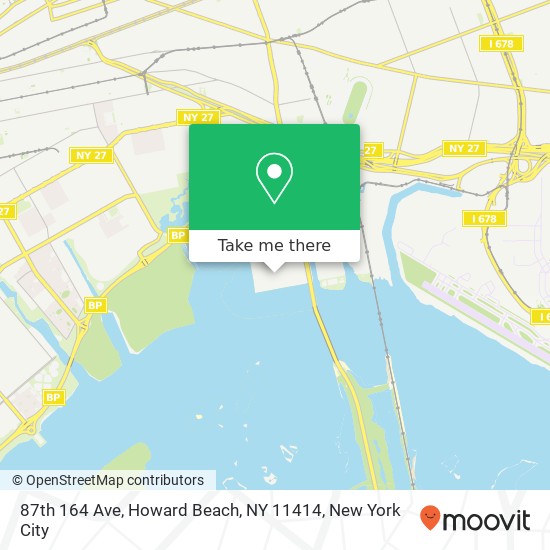 87th 164 Ave, Howard Beach, NY 11414 map