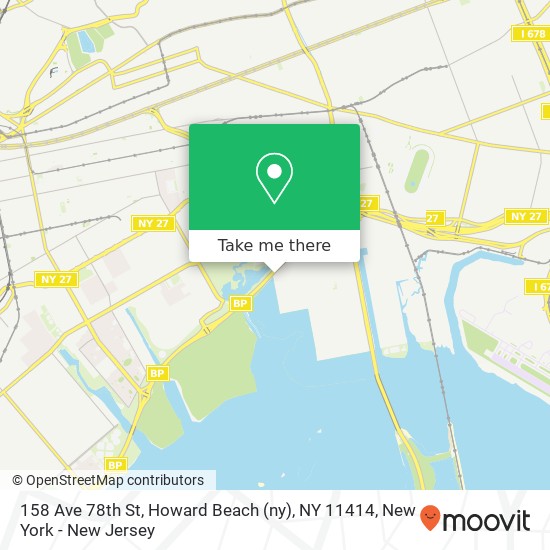 Mapa de 158 Ave 78th St, Howard Beach (ny), NY 11414
