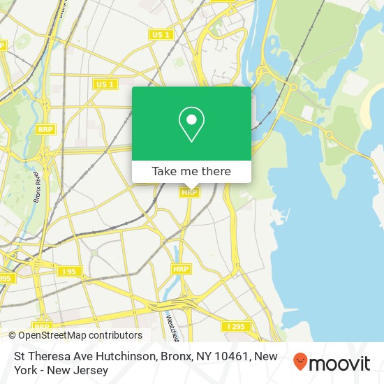 St Theresa Ave Hutchinson, Bronx, NY 10461 map