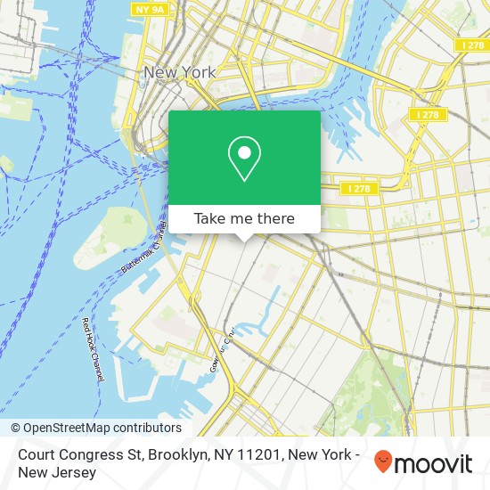 Mapa de Court Congress St, Brooklyn, NY 11201