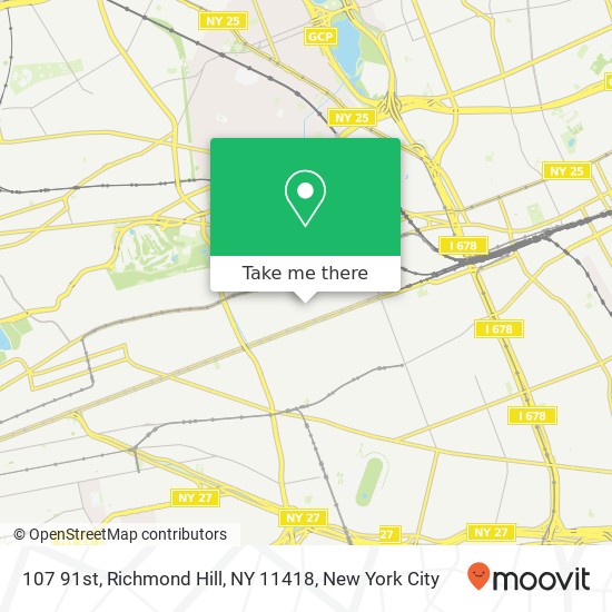 107 91st, Richmond Hill, NY 11418 map
