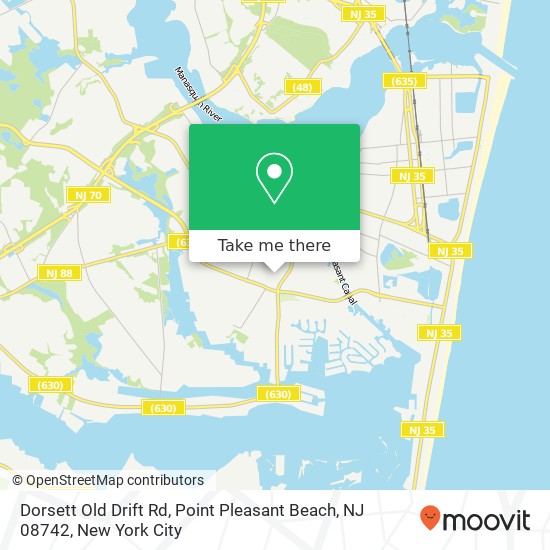 Dorsett Old Drift Rd, Point Pleasant Beach, NJ 08742 map