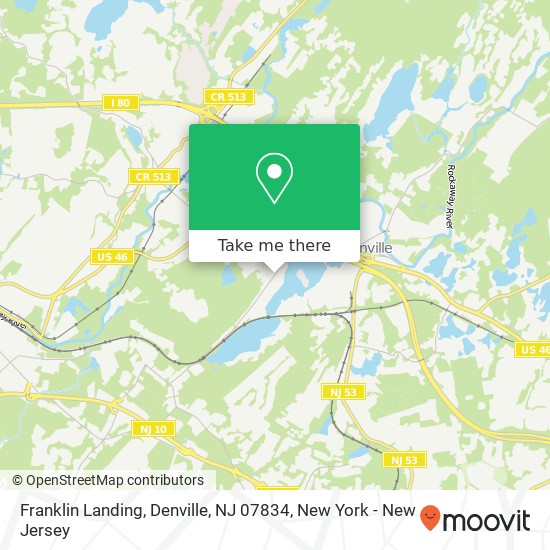 Franklin Landing, Denville, NJ 07834 map
