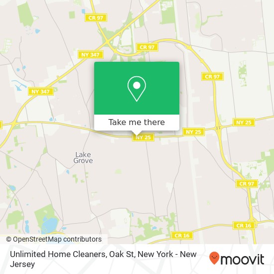 Unlimited Home Cleaners, Oak St map