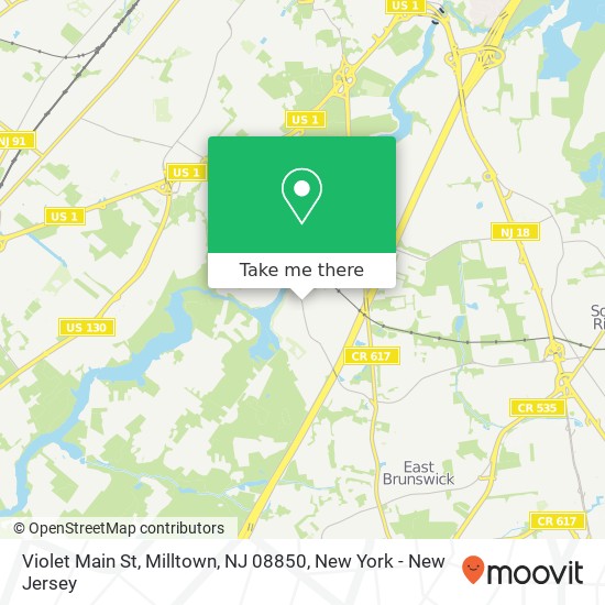 Mapa de Violet Main St, Milltown, NJ 08850